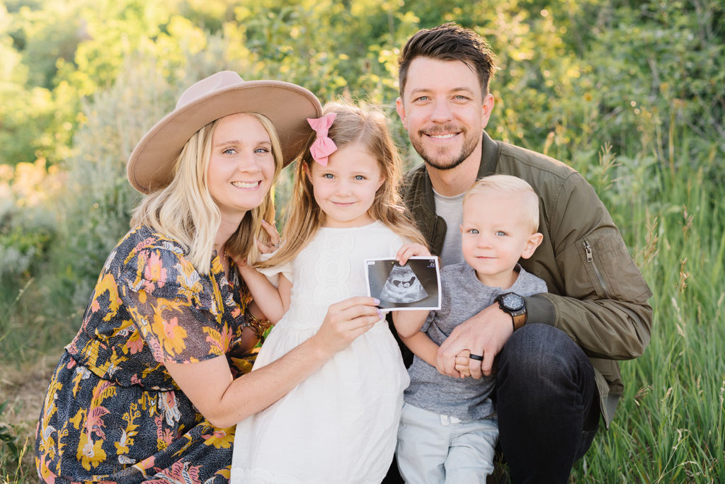 Pregnancy Family Photo Announcement